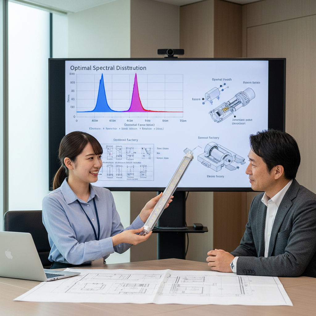 Brinis（ブライニス）MTPLシリーズは使用環境や目的に合わせて設計するオーダーメイドの植物育成LEDランプです。